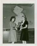 New Jersey Participation - State fair beauty queen receiving trophy