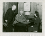 New Jersey Participation - Hostess and official with two millionth visitor to exhibit