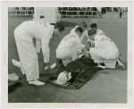 New Jersey Participation - First Aid Squad - Demonstration on giving first aid to victim