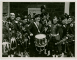 New Jersey Participation - Moore, Harry A. (Governor) - Beating drum with Cameron Pipers (Montclair)