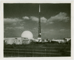 New York City - Building - View across roadway with Trylon and Perisphere in background