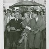 New York State - Lehman, Herbert H. (Governor) - In pushcart with wife and son