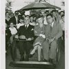 New York State - Lehman, Herbert H. (Governor) - In pushcart with wife and son