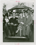 New York State - Lehman, Herbert H. (Governor) - In pushcart with wife and son