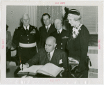 New York State - Lehman, Herbert H. (Governor) - Signing guestbook