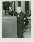 New York State - Lehman, Herbert H. (Governor) - Giving speech