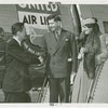 New York World's Fair - Employees - Julius Holmes greeting Marshall Dill and wife