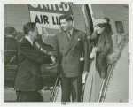 New York World's Fair - Employees - Julius Holmes greeting Marshall Dill and wife