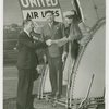 New York World's Fair - Employees - Julius Holmes greeting Marshall Dill and wife