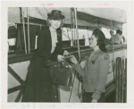 New York World's Fair - Employees - Countess of Jersey buying ticket from cashier