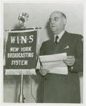 New York World's Fair - Employees - Elwood Bailey giving address on Washington's birthday