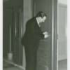 New York World's Fair - Employees - Man unlocking door
