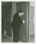 New York World's Fair - Employees - Man unlocking door