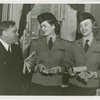 New York World's Fair - Employees - Fiorello LaGuardia buying ticket book from cashiers
