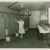 New York World's Fair - Employees - Restroom matron cleaning stall