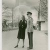 New York World's Fair - Employees - Attendants - Information attendant giving a woman directions