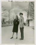 New York World's Fair - Employees - Attendants - Information attendant giving a woman directions
