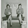 New York World's Fair - Employees - Females - Women in uniform sit on bench