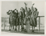 New York World's Fair - Employees - Females - Sledding - Women with sleds