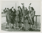 New York World's Fair - Employees - Females - Sledding - Women with sleds