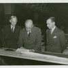 New York World's Fair - Employees - Gibson, Harvey (Chairman of Board) - With men signing papers