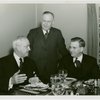 New York World's Fair - Employees - Gibson, Harvey (Chairman of Board) - With two men at dinner