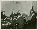 New York World's Fair - Employees - Gibson, Harvey (Chairman of Board) - With committee members eating lunch