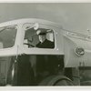 New York World's Fair - Employees - Gibson, Harvey (Chairman of Board) - At wheel of truck