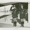 New York World's Fair - Employees - Police - Two policemen in uniform in front of Administration Building