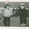 New York World's Fair - Employees - Police - Inspecting Spectograph at police exhibit