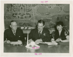 New York World's Fair - Employees - Whalen, Grover (President) - Signing contract with officials