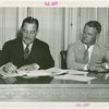 New York World's Fair - Employees - Whalen, Grover (President) - Signing contract with official