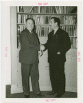 New York World's Fair - Employees - Whalen, Grover (President) - Shaking hands with man