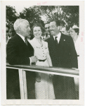 New York World's Fair - Employees - Whalen, Grover (President) - With one millionth visitor to Perisphere