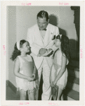 New York World's Fair - Employees - Whalen, Grover (President) - Standing with two girls