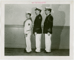 New York World's Fair - Employees - Yacht Basin Crew - Side view of three crew members