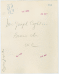 New York World's Fair - National Advisory Committees - Women's Participation - Mrs. Joseph Coghlan (Bronx)