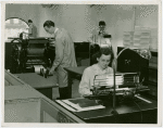 New York World's Fair - Offices at Work Exhibit - Printing - Employees at machines