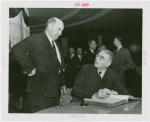 North Dakota Day - John Moses (Governor) signs guestbook)