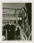 Norway Participation - Grover Whalen and Wilhelm Morgenstierne at roof-raising ceremony