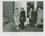 Norway Participation - Prince Olav and Princess Martha - Looking at exhibit with Grover Whalen