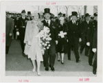 Norway Participation - Prince Olav and Princess Martha - With Grover Whalen and group walking down Helicline