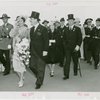 Norway Participation - Prince Olav and Princess Martha - With Grover Whalen and group walking down Helicline