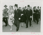 Norway Participation - Prince Olav and Princess Martha - With Grover Whalen and group walking down Helicline