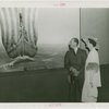 Norway Participation - Prince Olav and Princess Martha - Looking at Leif Eiriksson diorama