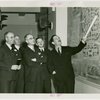 Grover Whalen showing plan to members of Oregon's National Advisory Committee
