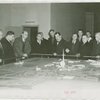Ohio - Commission members and Grover Whalen looking at model