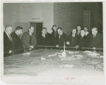 Ohio - Commission members and Grover Whalen looking at model