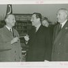 Ohio - Martin Davey (Governor) presenting Grover Whalen with a gavel
