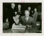 Ohio - Bricker, John W. (Governor) - Signing guestbook with wife